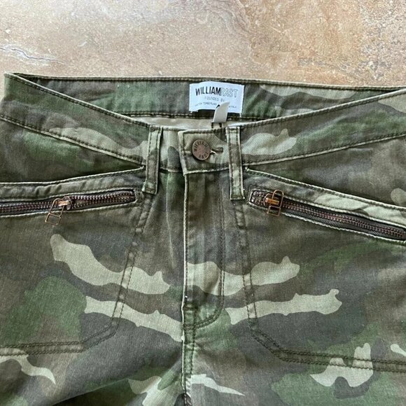William Rast Jane Skinny Camo Cargo Pants Jeans Size 27 x 30 - Picture 6 of 11